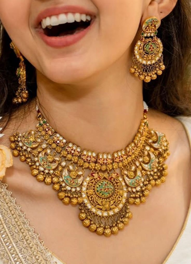 Kundan & Meenakari Royal Bridal Haram Set